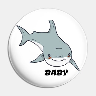 baba shark lovers shirt Pin