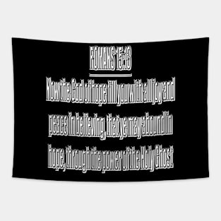 Romans 15:13 Bible Verse KJV Text Tapestry