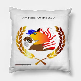 I am the rebel of the USA Pillow