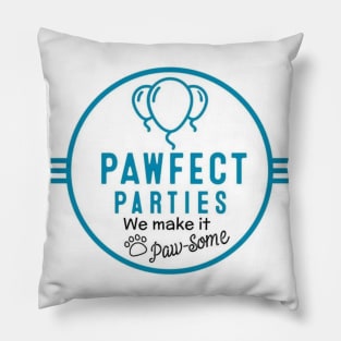 Pawfect Mascot Parties T-Shirt Pillow