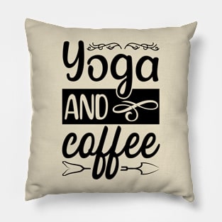 Yoga And Coffee Pillow