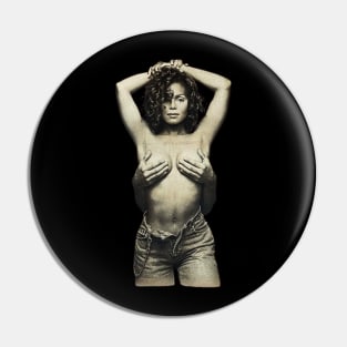 Janet Jackson // Vintage 80s Pin