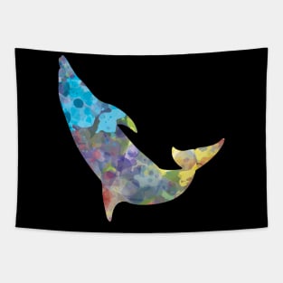 Cool Dolphin Sea Fabe Colourful T-shirt Tapestry