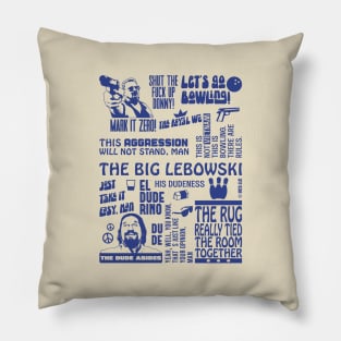 The Big Lebowski Quotes Pillow