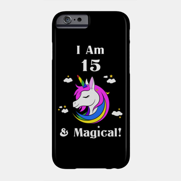 I Am 15 And Magical Cute Unicorn 15th Birthday Gifts For Teenagers