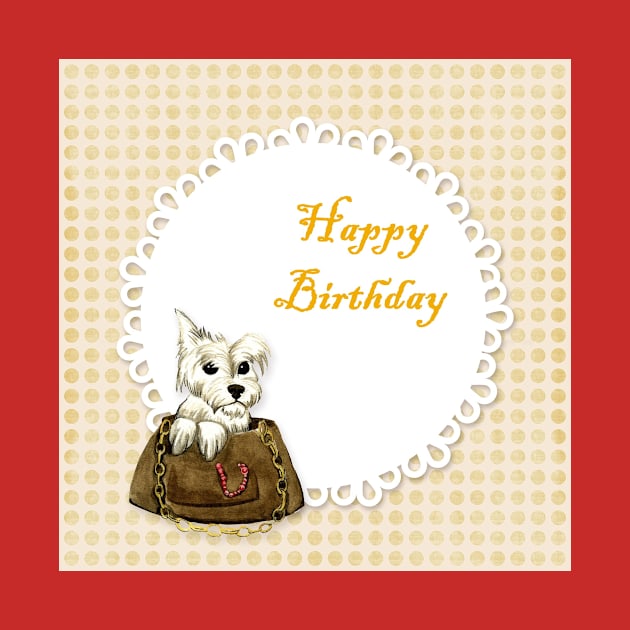 west highland white terrier happy birthday by Wanderingangel