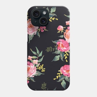 wild roses seamless pattern Phone Case