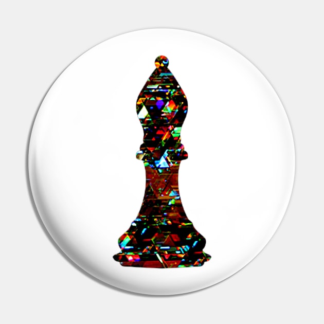 Chess Piece - The Bishop 3 Pin by The Black Panther