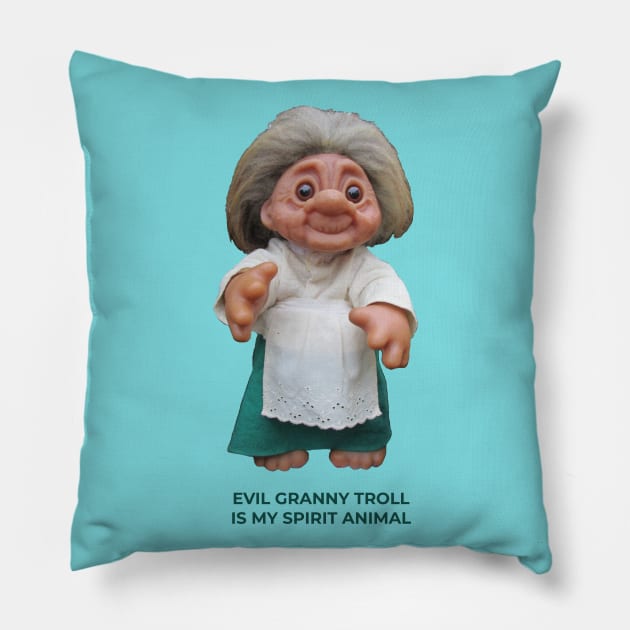 Funny Troll Pillow by TimeTravellers