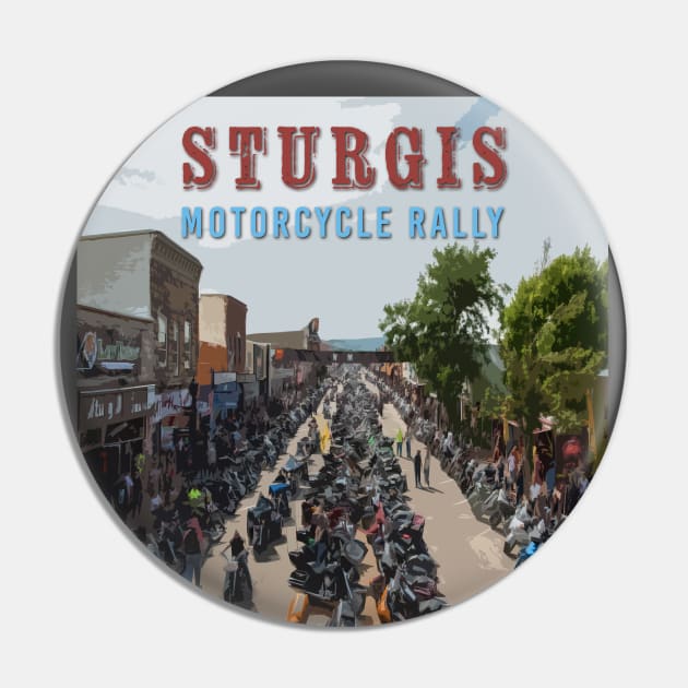 Sturgis Motorcycle Rally Pin by Nicomaja