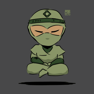 Meditating Ninja - Focus T-Shirt