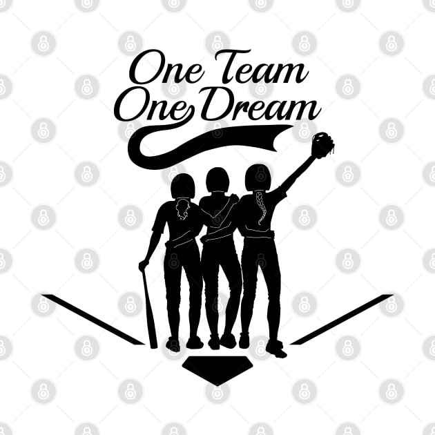 Softball: One Team One Dream by PureJoyCraft