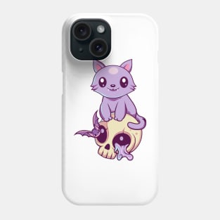 Skull Cat Kawaii Phone Case