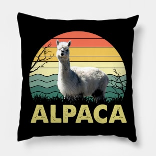 Peruvian Pals Chic Tee Honoring the Heritage of Alpacas Pillow