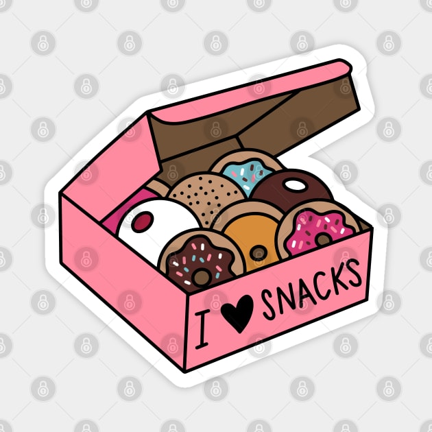 I Love Snacks Magnet by Nia Patterson Designs