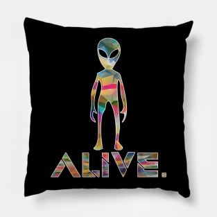 Universe Alien UFO Alive Pillow