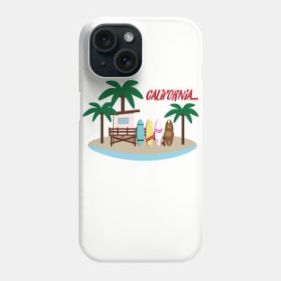 Beach bear blending in the environment Phone Case