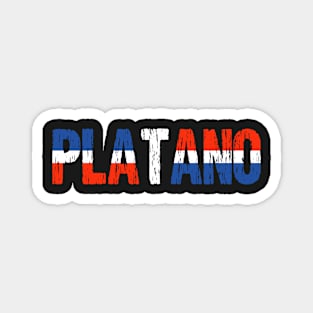 Platano Power Dominican Republic Flag Magnet