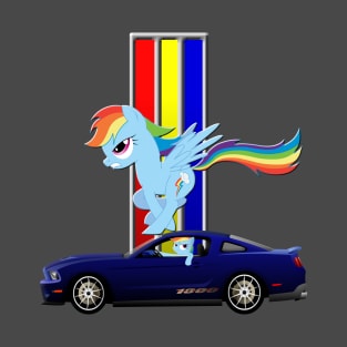 Mustang Rainbow Dash T-Shirt