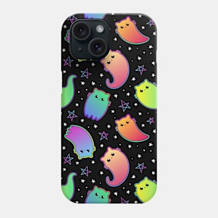 Ghost cats Halloween pattern Phone Case