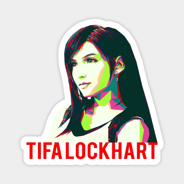 Tifa Lockhart Magnet by Bajingseng