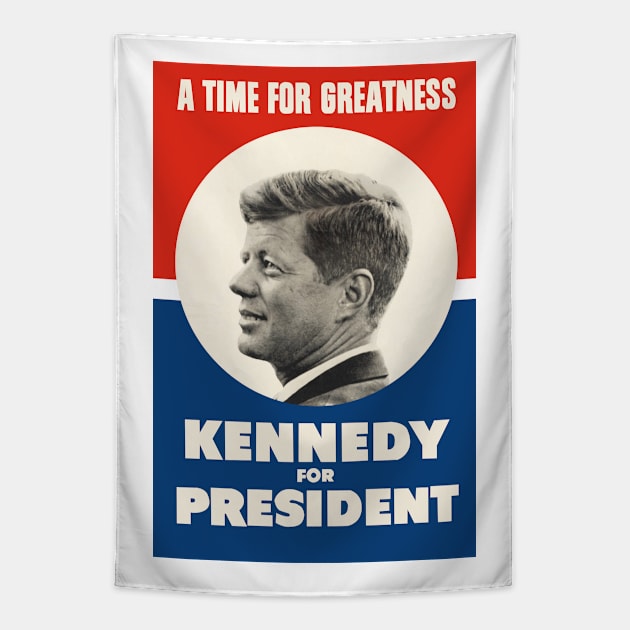 JFK A Time For Greatness Tapestry by Historia