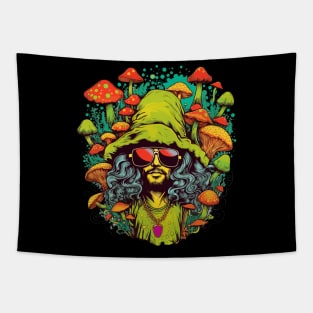 Funky Man Magic Mushroom Tapestry