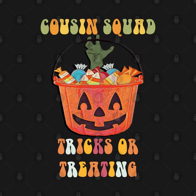 Halloween Jack O Lantern Cousin Squad Tricks Or Treating by tamdevo1