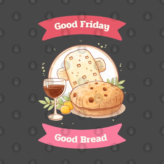 Good Friday Good Bread Good wine by MilkyBerry