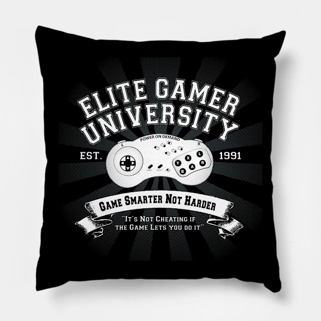 Elite Gamer Pillow by GreenHRNET