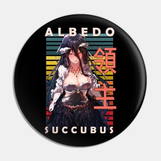 Albedo Succubus Over Lord Weeaboo Guild Anime Pin