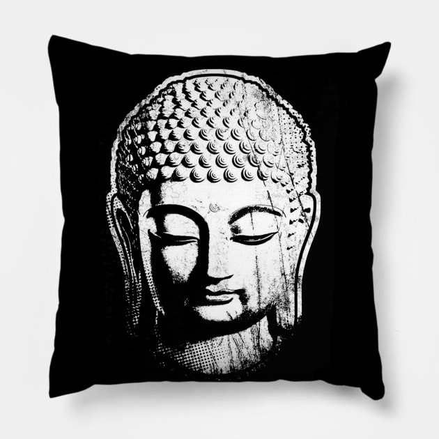 Big Buddha Head Pillow by addyzart