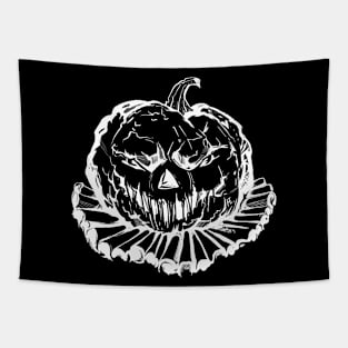 Zombie pumpkin Tapestry