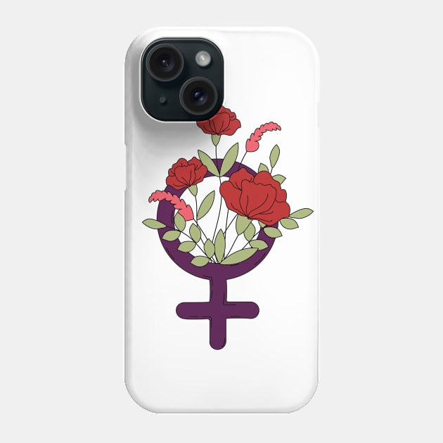 Feminist Flowers Phone Case by MaiKStore