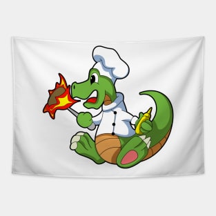 Dragon as Chef  with Cooking apron Tapestry