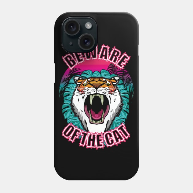 Beware of the Cat Phone Case by TMBTM