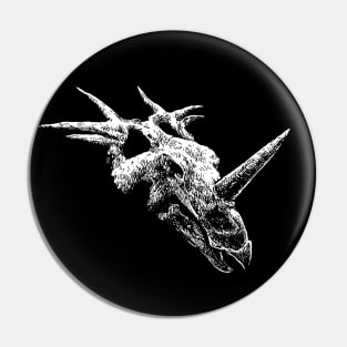 Styracosaurus Skull (plain) Pin