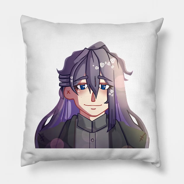 Jakurai Jinguji Pillow by scribblekisses