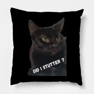 Lucky Da Black Cat Pillow