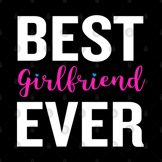 Best Girlfriend Ever Funny Quote  Heart Pink Valentine by interDesign