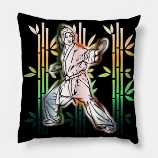 Karate Martial Arts Japanese Woman 676 Pillow