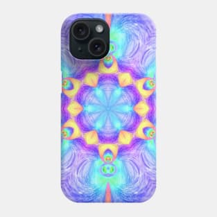 Gods from another dimension - mandala (blue version) Phone Case