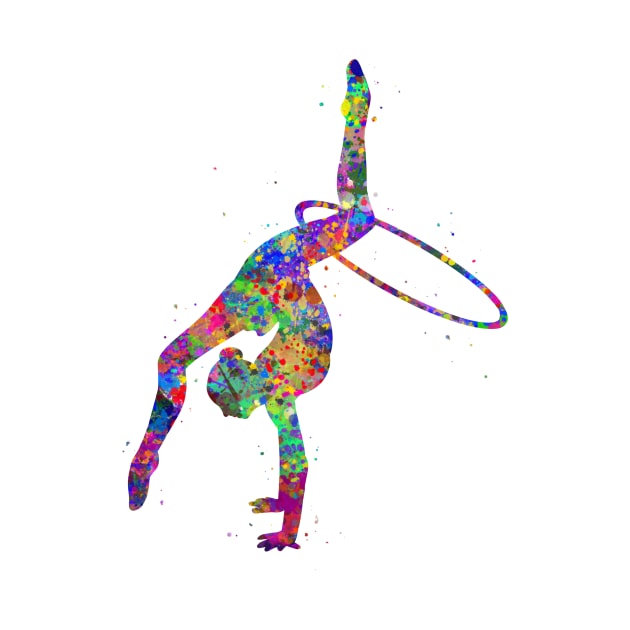 Rhythmic gymnastics hoop dance by Yahya Art