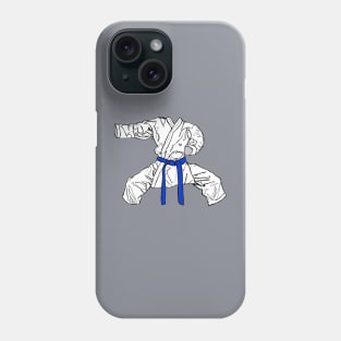 Martial Arts: Katate Gi Blue Belt Phone Case