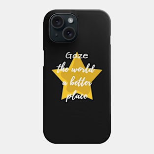 Gaze the world a better place Stargazing 2 Phone Case