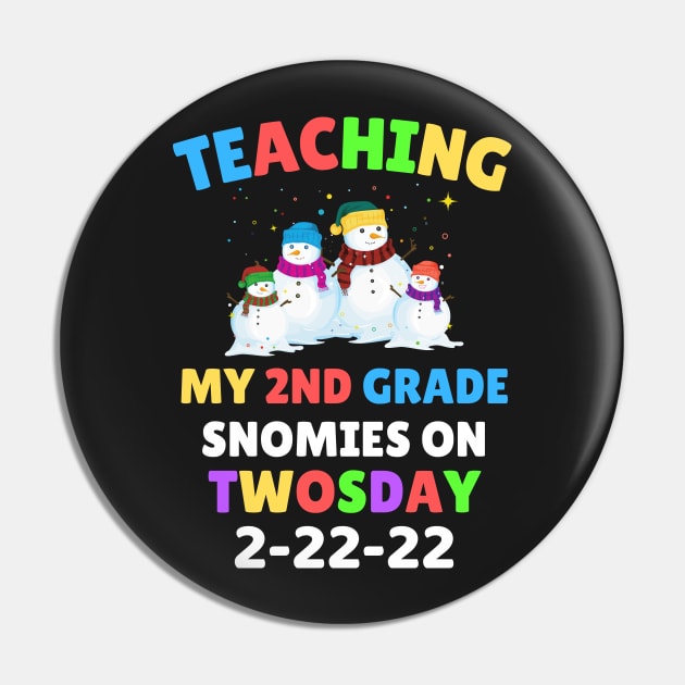 Teaching My 2nd Grade Snowmies on Twosday Pin by WassilArt