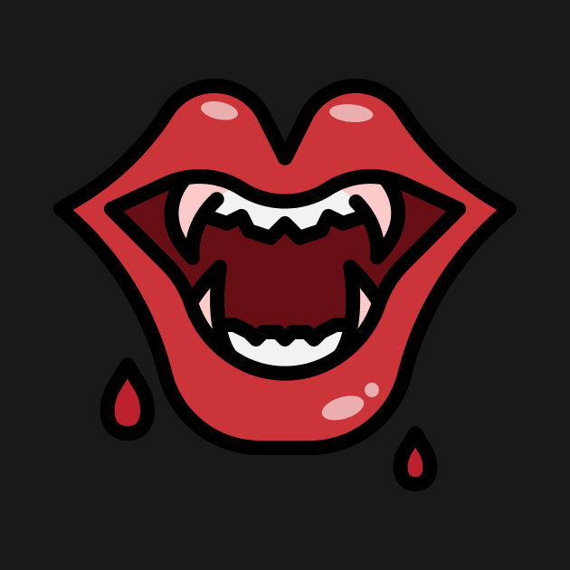 Big Scary Vampire Mouth Cartoon by From Mars