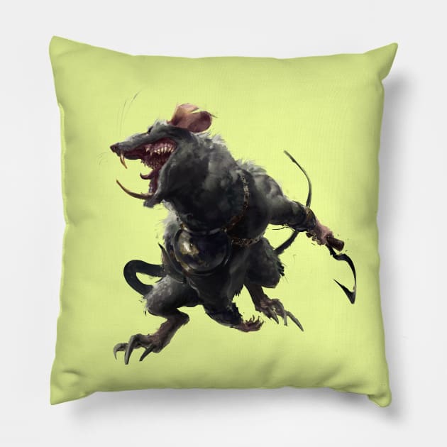 MouseWarrior Pillow by Tck