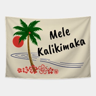 Mele Kalikimaka Merry Christmas Tapestry