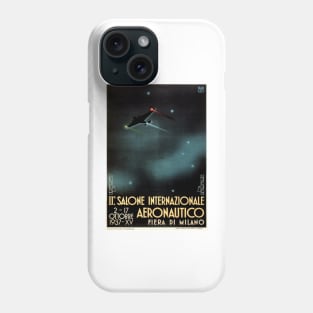 MILAN International Aeronautics Meet 1937 Advertisement Vintage Airplane Phone Case